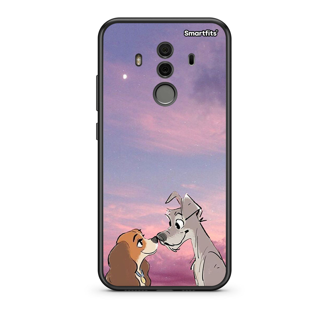 Huawei Mate 10 Pro Lady And Tramp θήκη από τη Smartfits με σχέδιο στο πίσω μέρος και μαύρο περίβλημα | Smartphone case with colorful back and black bezels by Smartfits