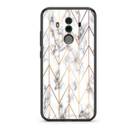 Thumbnail for 44 - Huawei Mate 10 Pro  Gold Geometric Marble case, cover, bumper