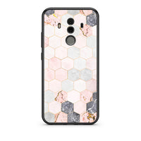 Thumbnail for 4 - Huawei Mate 10 Pro Hexagon Pink Marble case, cover, bumper