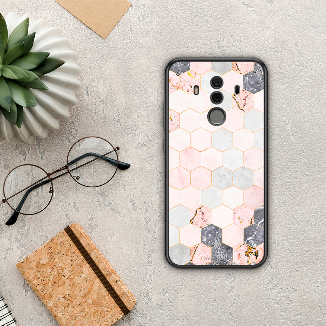 Marble Hexagon Pink - Huawei Mate 10 Pro case