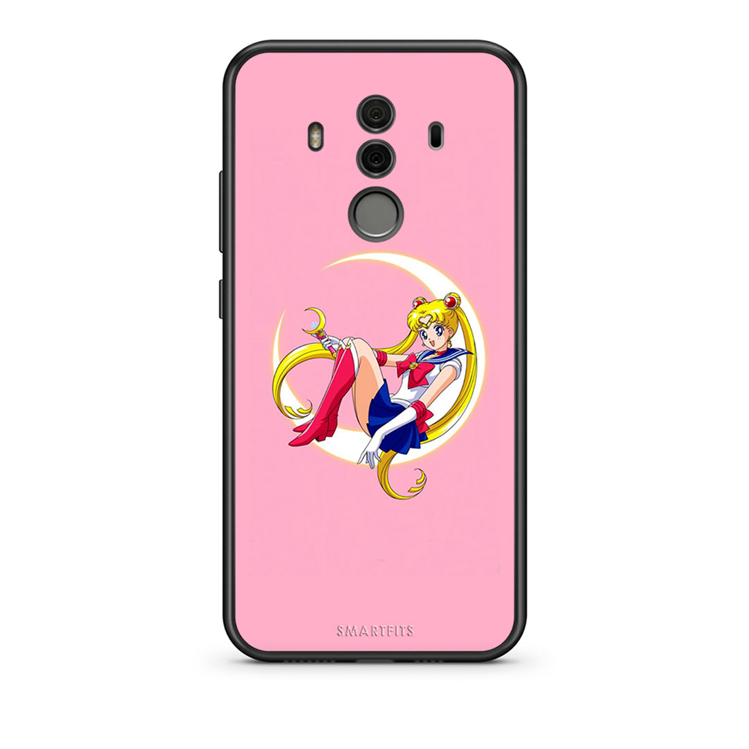 Huawei Mate 10 Pro Moon Girl θήκη από τη Smartfits με σχέδιο στο πίσω μέρος και μαύρο περίβλημα | Smartphone case with colorful back and black bezels by Smartfits