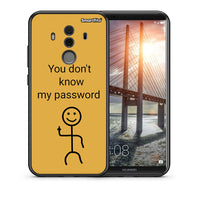 Thumbnail for Θήκη Huawei Mate 10 Pro My Password από τη Smartfits με σχέδιο στο πίσω μέρος και μαύρο περίβλημα | Huawei Mate 10 Pro My Password case with colorful back and black bezels