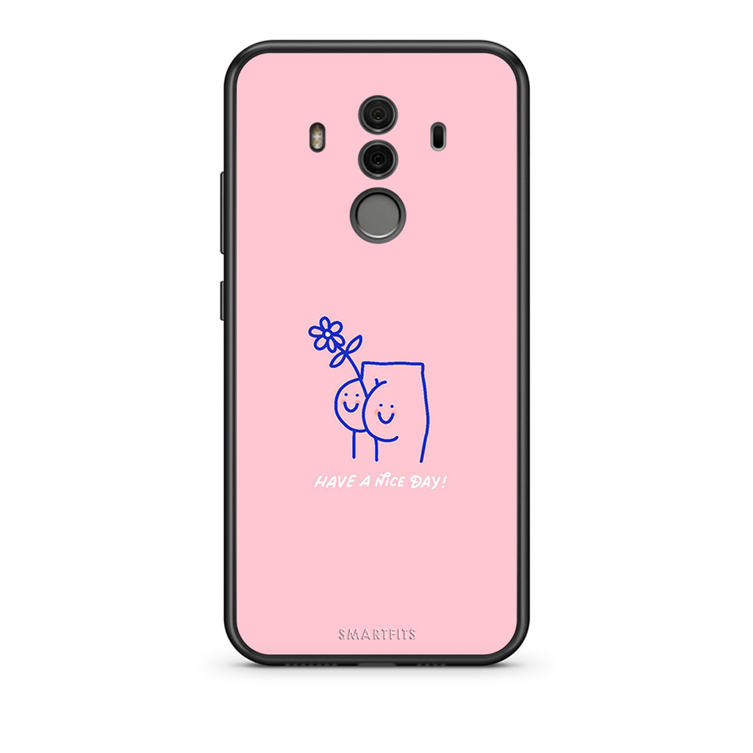 Huawei Mate 10 Pro Nice Day θήκη από τη Smartfits με σχέδιο στο πίσω μέρος και μαύρο περίβλημα | Smartphone case with colorful back and black bezels by Smartfits