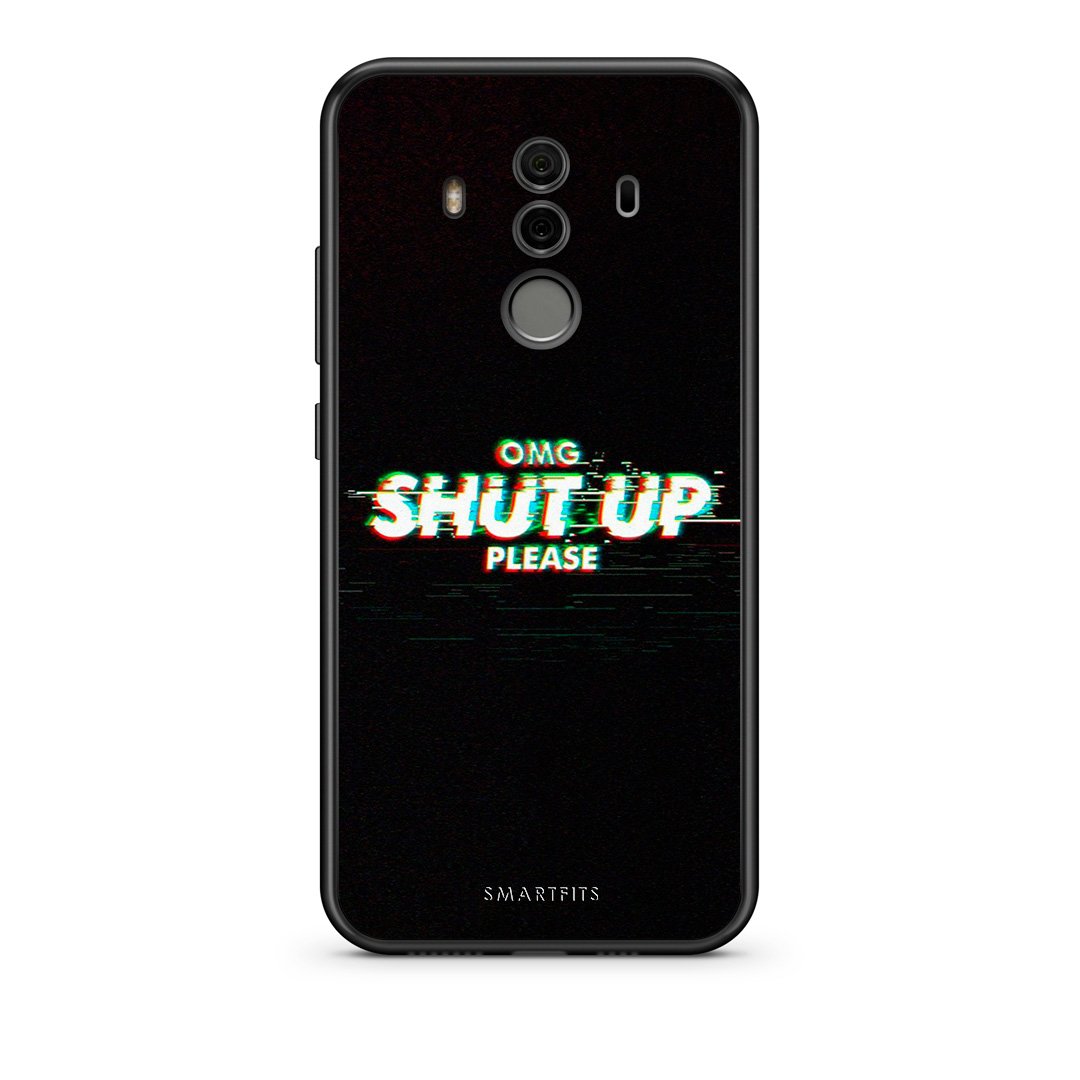 Huawei Mate 10 Pro OMG ShutUp θήκη από τη Smartfits με σχέδιο στο πίσω μέρος και μαύρο περίβλημα | Smartphone case with colorful back and black bezels by Smartfits