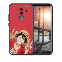 Thumbnail for Θήκη Huawei Mate 10 Pro Pirate Luffy από τη Smartfits με σχέδιο στο πίσω μέρος και μαύρο περίβλημα | Huawei Mate 10 Pro Pirate Luffy case with colorful back and black bezels