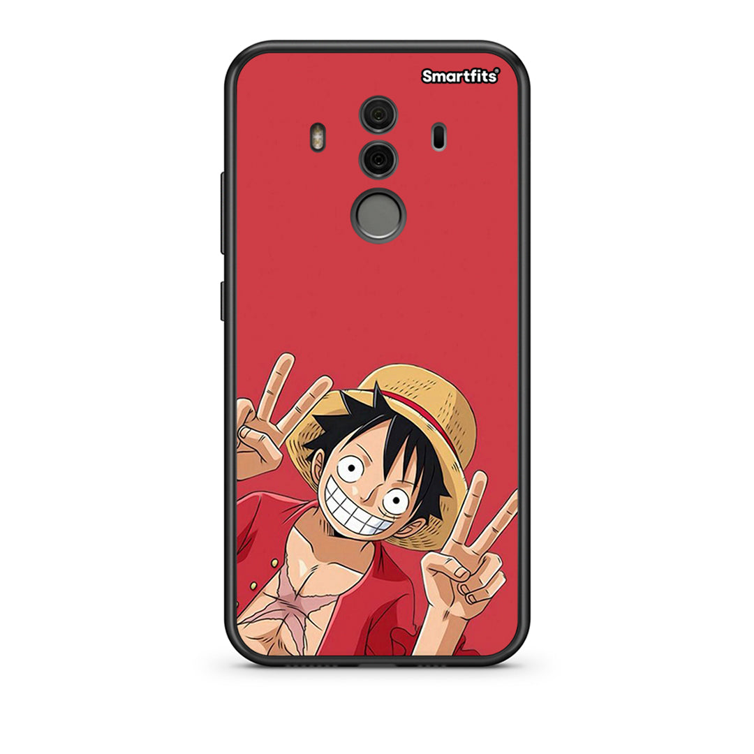 Huawei Mate 10 Pro Pirate Luffy Θήκη από τη Smartfits με σχέδιο στο πίσω μέρος και μαύρο περίβλημα | Smartphone case with colorful back and black bezels by Smartfits