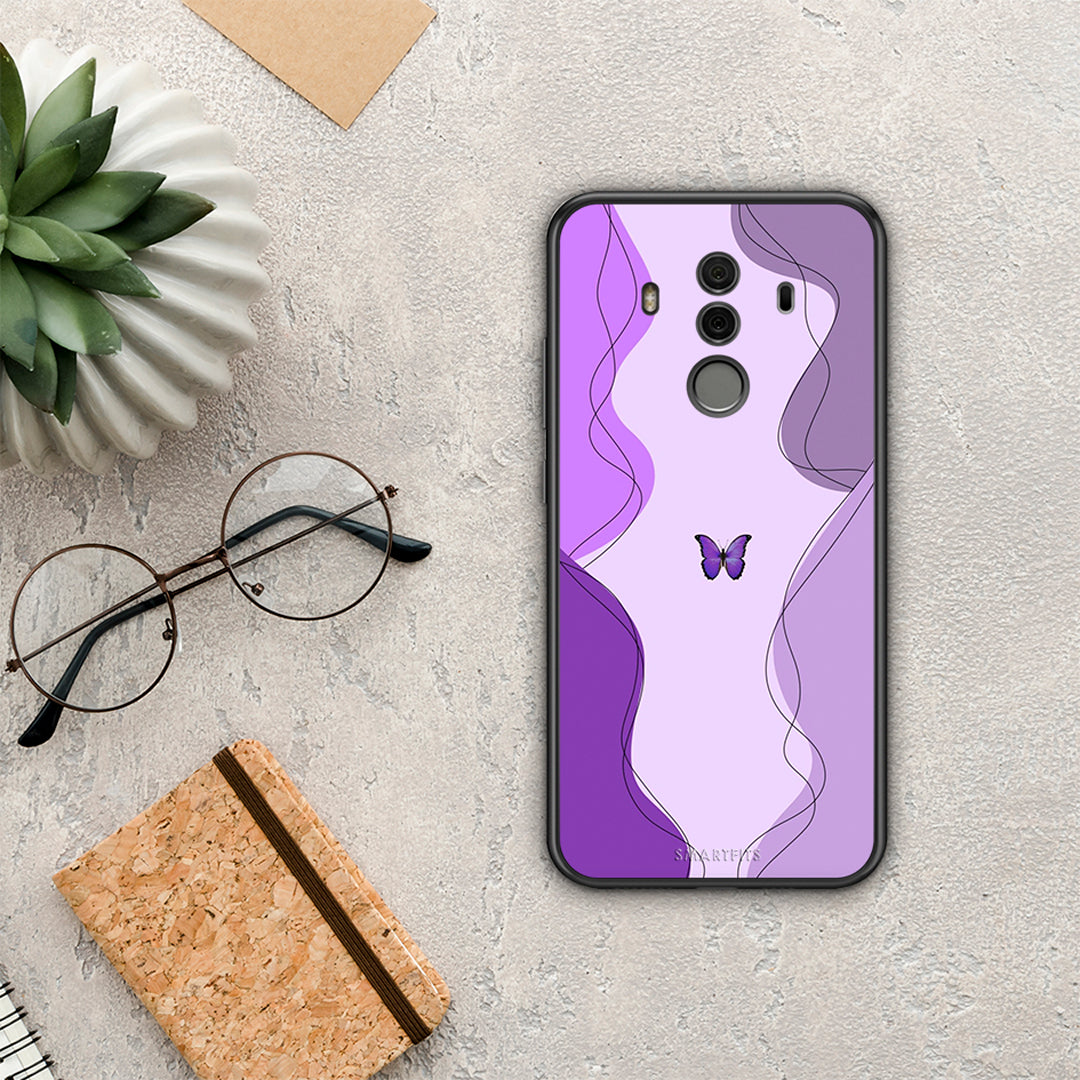 Purple Mariposa - Huawei Mate 10 Pro case