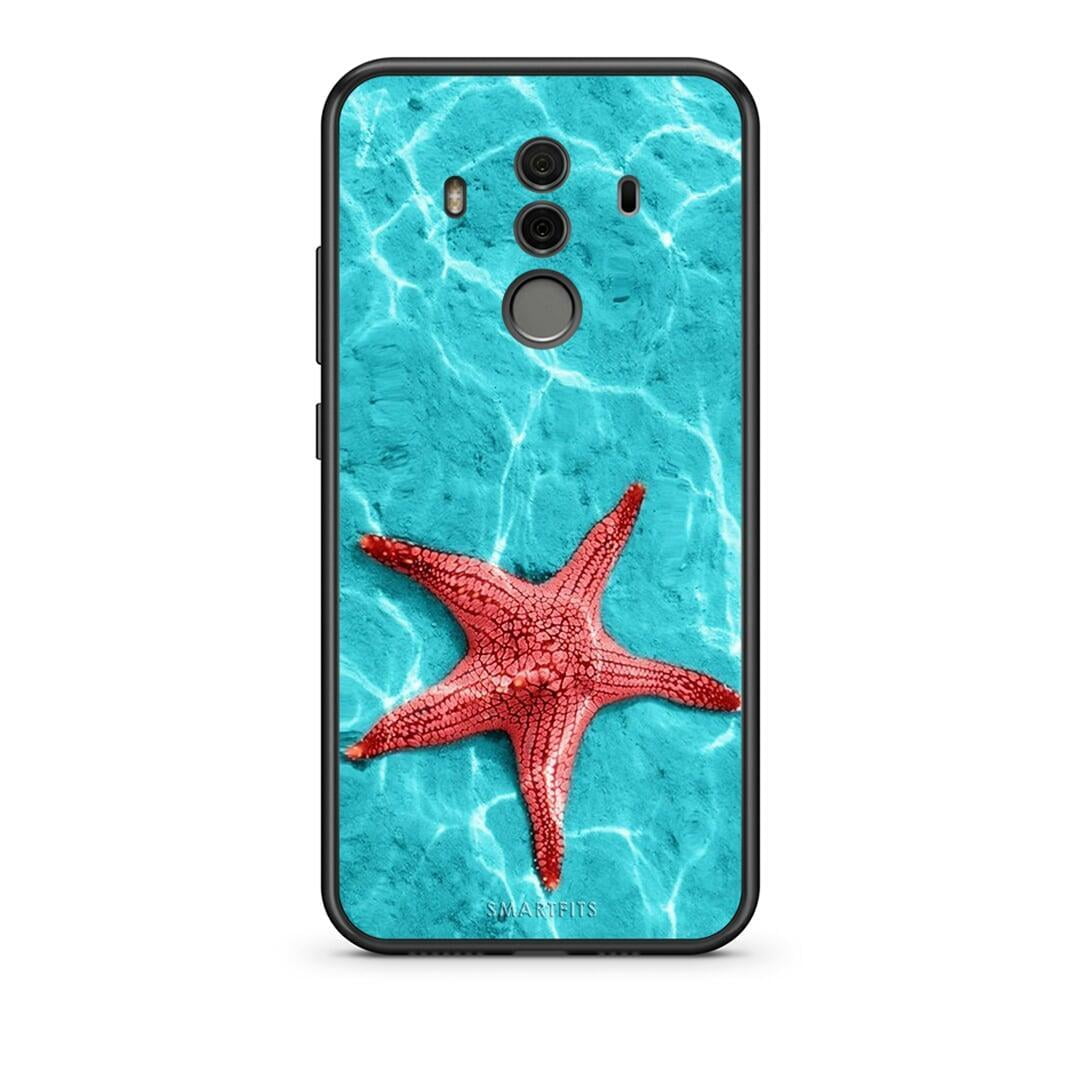 Huawei Mate 10 Pro Red Starfish Θήκη από τη Smartfits με σχέδιο στο πίσω μέρος και μαύρο περίβλημα | Smartphone case with colorful back and black bezels by Smartfits