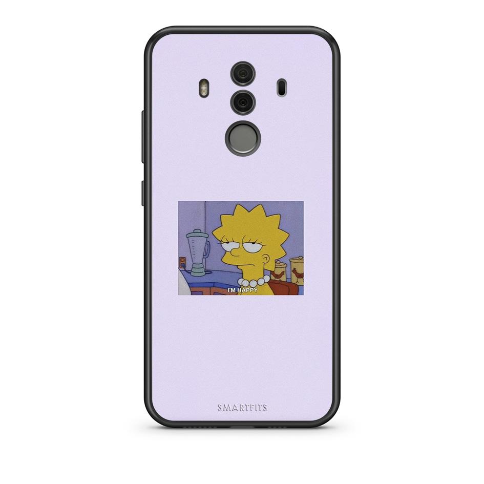 Huawei Mate 10 Pro So Happy θήκη από τη Smartfits με σχέδιο στο πίσω μέρος και μαύρο περίβλημα | Smartphone case with colorful back and black bezels by Smartfits