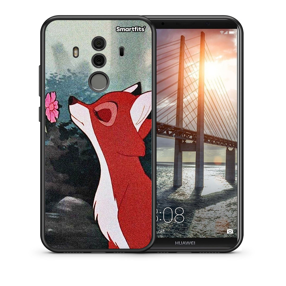 Θήκη Huawei Mate 10 Pro Tod And Vixey Love 2 από τη Smartfits με σχέδιο στο πίσω μέρος και μαύρο περίβλημα | Huawei Mate 10 Pro Tod And Vixey Love 2 case with colorful back and black bezels