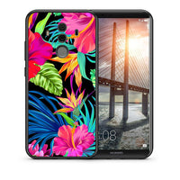 Thumbnail for Θήκη Huawei Mate 10 Pro Tropical Flowers από τη Smartfits με σχέδιο στο πίσω μέρος και μαύρο περίβλημα | Huawei Mate 10 Pro Tropical Flowers case with colorful back and black bezels