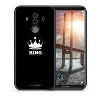 Thumbnail for Θήκη Huawei Mate 10 Pro King Valentine από τη Smartfits με σχέδιο στο πίσω μέρος και μαύρο περίβλημα | Huawei Mate 10 Pro King Valentine case with colorful back and black bezels