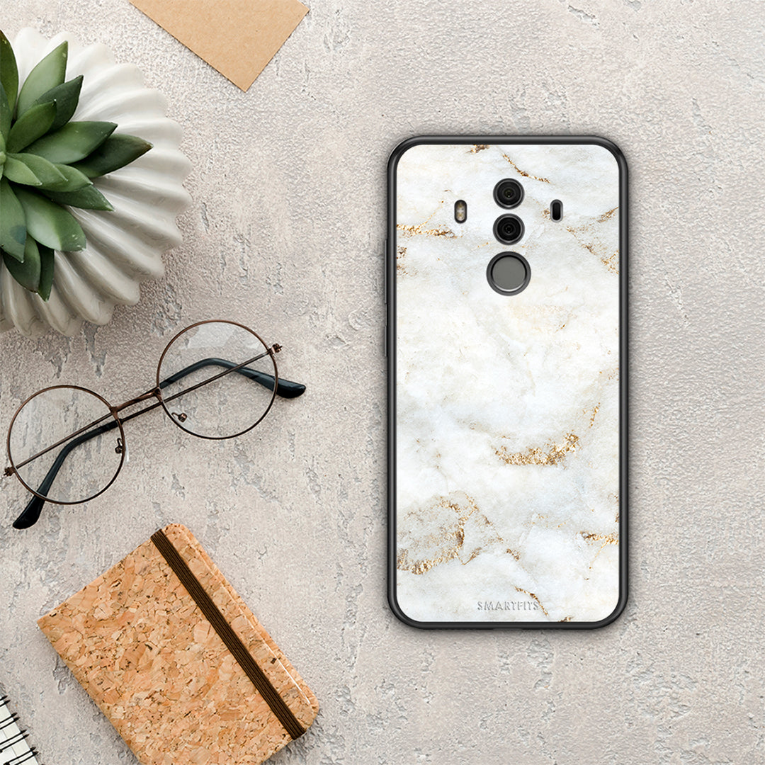 White Gold Marble - Huawei Mate 10 Pro case