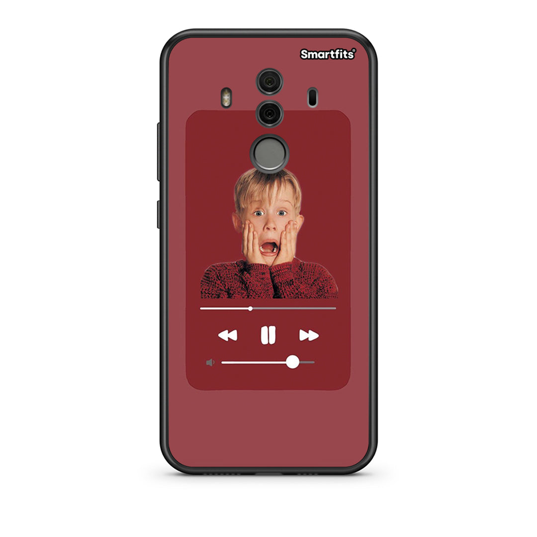 Huawei Mate 10 Pro Xmas Alone Music θήκη από τη Smartfits με σχέδιο στο πίσω μέρος και μαύρο περίβλημα | Smartphone case with colorful back and black bezels by Smartfits