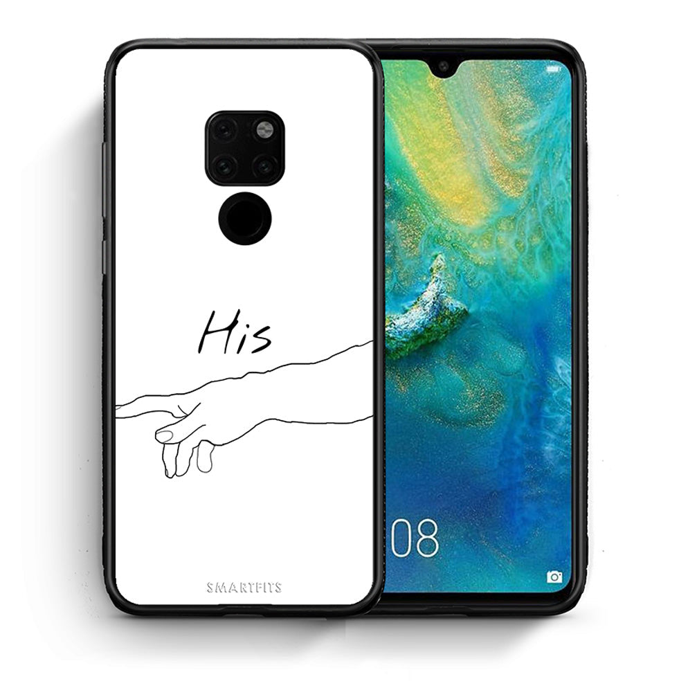 Θήκη Αγίου Βαλεντίνου Huawei Mate 20 Aeshetic Love 2 από τη Smartfits με σχέδιο στο πίσω μέρος και μαύρο περίβλημα | Huawei Mate 20 Aeshetic Love 2 case with colorful back and black bezels