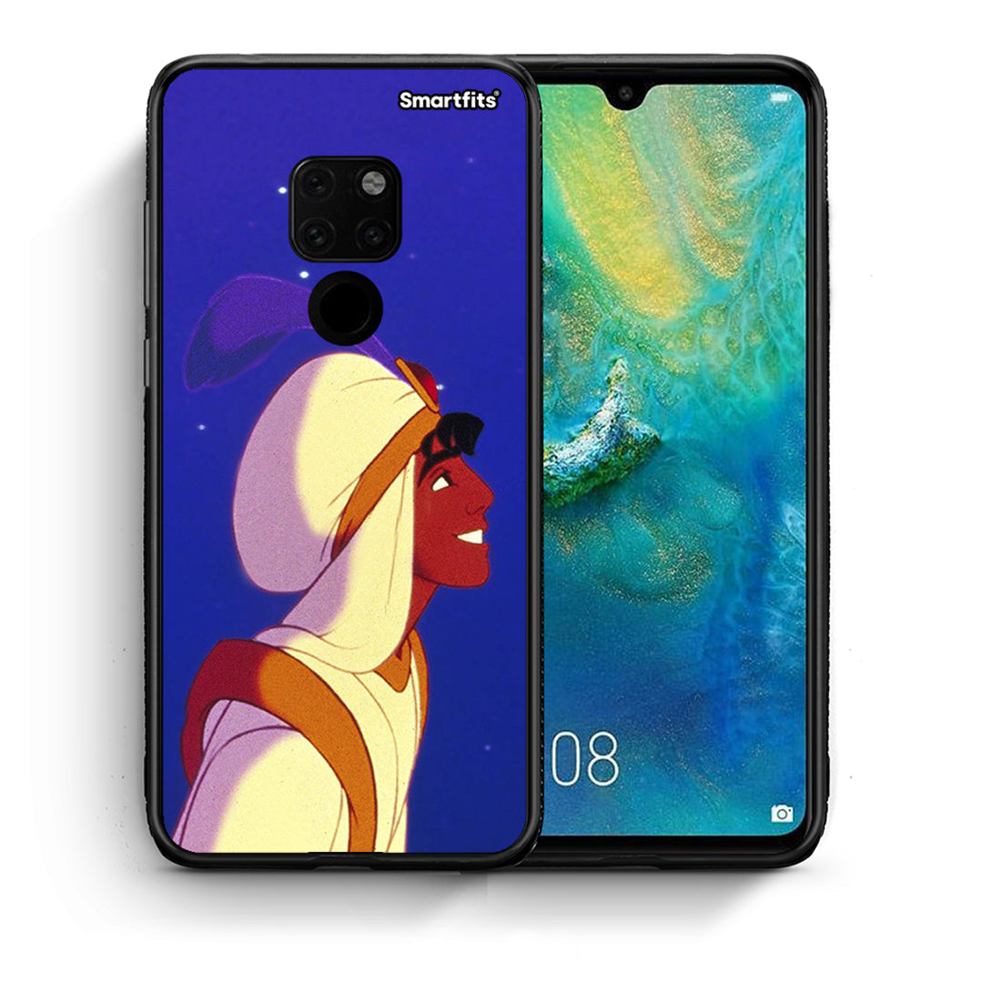 Θήκη Huawei Mate 20 Alladin And Jasmine Love 1 από τη Smartfits με σχέδιο στο πίσω μέρος και μαύρο περίβλημα | Huawei Mate 20 Alladin And Jasmine Love 1 case with colorful back and black bezels