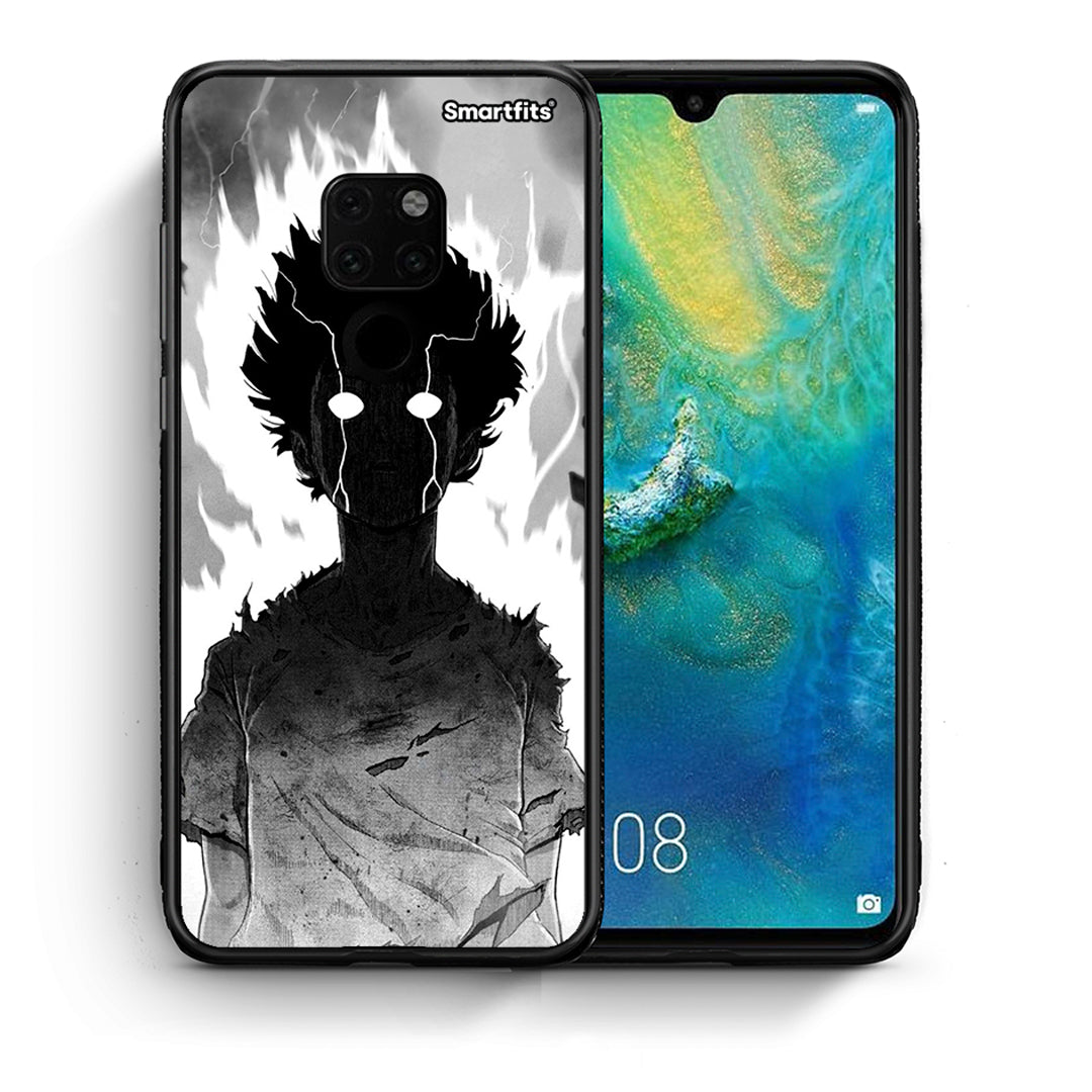 Θήκη Huawei Mate 20 Anime Boy από τη Smartfits με σχέδιο στο πίσω μέρος και μαύρο περίβλημα | Huawei Mate 20 Anime Boy case with colorful back and black bezels