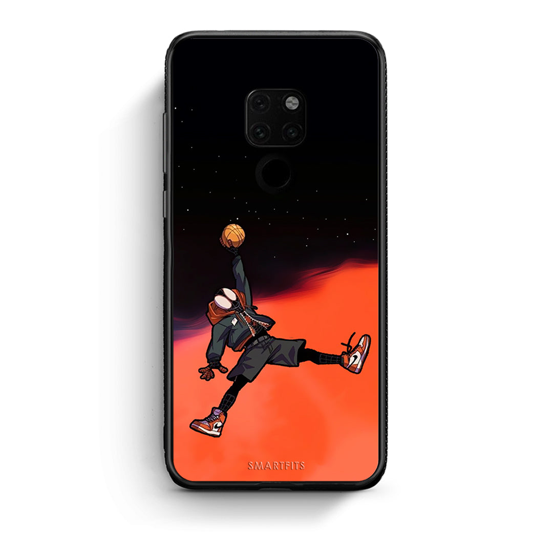 Huawei Mate 20 Basketball Hero θήκη από τη Smartfits με σχέδιο στο πίσω μέρος και μαύρο περίβλημα | Smartphone case with colorful back and black bezels by Smartfits