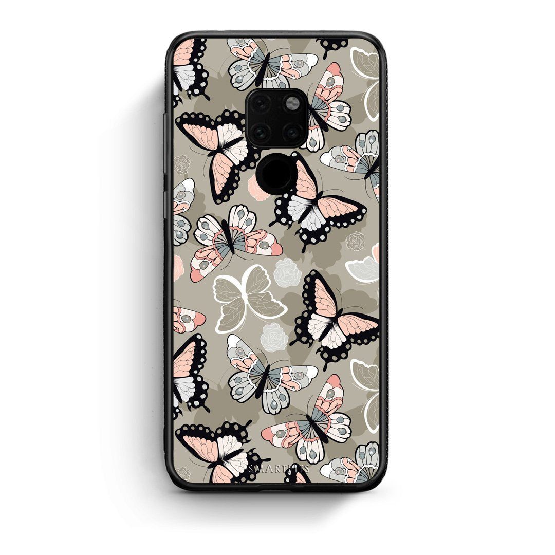 135 - Huawei Mate 20 Butterflies Boho case, cover, bumper