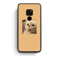 Thumbnail for Huawei Mate 20 Cat Tongue θήκη από τη Smartfits με σχέδιο στο πίσω μέρος και μαύρο περίβλημα | Smartphone case with colorful back and black bezels by Smartfits