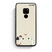 Thumbnail for Huawei Mate 20 Dalmatians Love θήκη από τη Smartfits με σχέδιο στο πίσω μέρος και μαύρο περίβλημα | Smartphone case with colorful back and black bezels by Smartfits
