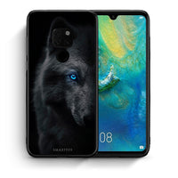 Thumbnail for Θήκη Huawei Mate 20 Dark Wolf από τη Smartfits με σχέδιο στο πίσω μέρος και μαύρο περίβλημα | Huawei Mate 20 Dark Wolf case with colorful back and black bezels