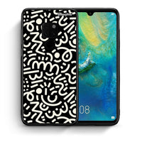 Thumbnail for Θήκη Huawei Mate 20 Doodle Art από τη Smartfits με σχέδιο στο πίσω μέρος και μαύρο περίβλημα | Huawei Mate 20 Doodle Art case with colorful back and black bezels