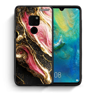 Thumbnail for Θήκη Huawei Mate 20 Glamorous Pink Marble από τη Smartfits με σχέδιο στο πίσω μέρος και μαύρο περίβλημα | Huawei Mate 20 Glamorous Pink Marble case with colorful back and black bezels