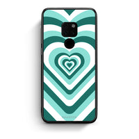 Thumbnail for Huawei Mate 20 Green Hearts θήκη από τη Smartfits με σχέδιο στο πίσω μέρος και μαύρο περίβλημα | Smartphone case with colorful back and black bezels by Smartfits