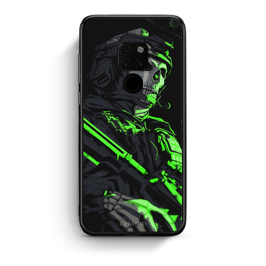 Huawei Mate 20 Green Soldier Θήκη Αγίου Βαλεντίνου από τη Smartfits με σχέδιο στο πίσω μέρος και μαύρο περίβλημα | Smartphone case with colorful back and black bezels by Smartfits