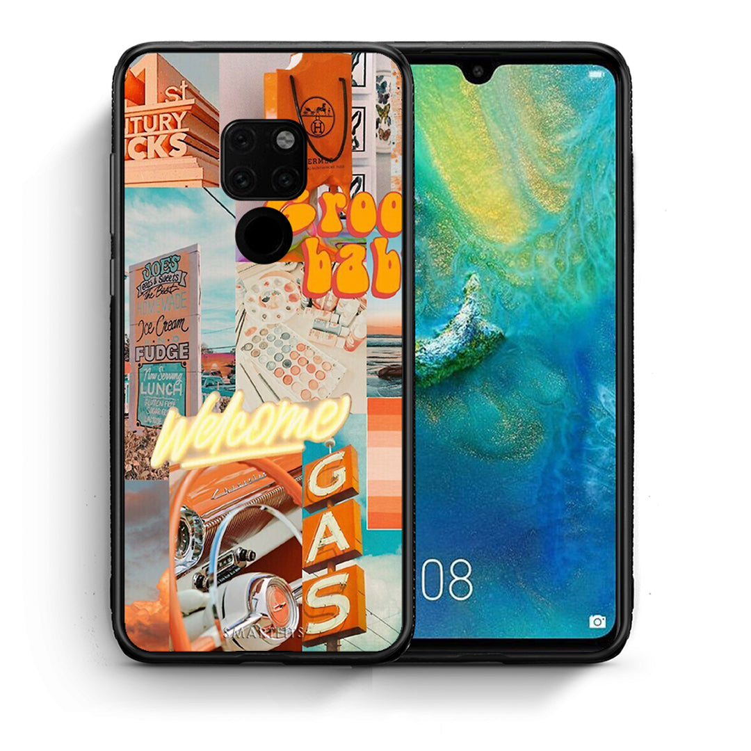 Θήκη Αγίου Βαλεντίνου Huawei Mate 20 Groovy Babe από τη Smartfits με σχέδιο στο πίσω μέρος και μαύρο περίβλημα | Huawei Mate 20 Groovy Babe case with colorful back and black bezels