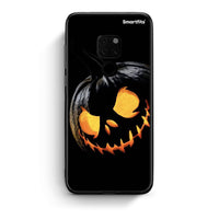 Thumbnail for Huawei Mate 20 Halloween Scary Pumpkin Θήκη από τη Smartfits με σχέδιο στο πίσω μέρος και μαύρο περίβλημα | Smartphone case with colorful back and black bezels by Smartfits