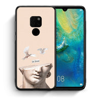 Thumbnail for Θήκη Huawei Mate 20 In Love από τη Smartfits με σχέδιο στο πίσω μέρος και μαύρο περίβλημα | Huawei Mate 20 In Love case with colorful back and black bezels