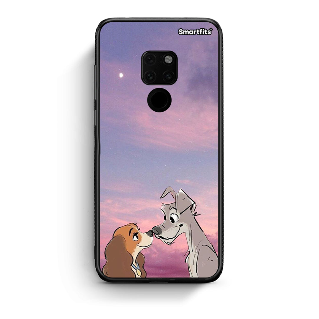 Huawei Mate 20 Lady And Tramp θήκη από τη Smartfits με σχέδιο στο πίσω μέρος και μαύρο περίβλημα | Smartphone case with colorful back and black bezels by Smartfits