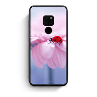 Thumbnail for Huawei Mate 20 Ladybug Flower θήκη από τη Smartfits με σχέδιο στο πίσω μέρος και μαύρο περίβλημα | Smartphone case with colorful back and black bezels by Smartfits