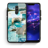 Thumbnail for Θήκη Huawei Mate 20 Lite Aesthetic Summer από τη Smartfits με σχέδιο στο πίσω μέρος και μαύρο περίβλημα | Huawei Mate 20 Lite Aesthetic Summer case with colorful back and black bezels