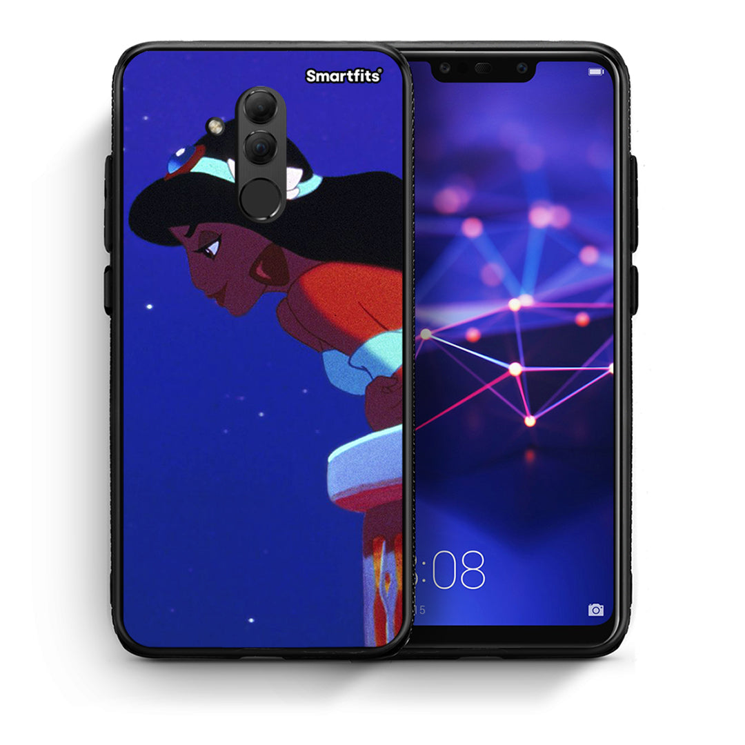 Θήκη Huawei Mate 20 Lite Alladin And Jasmine Love 2 από τη Smartfits με σχέδιο στο πίσω μέρος και μαύρο περίβλημα | Huawei Mate 20 Lite Alladin And Jasmine Love 2 case with colorful back and black bezels