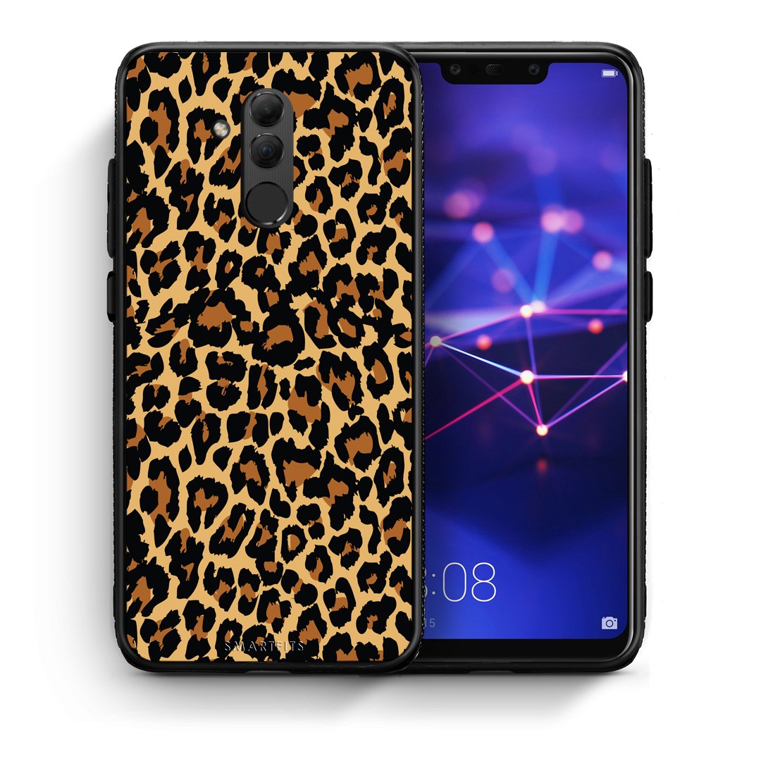 Θήκη Huawei Mate 20 Lite Leopard Animal από τη Smartfits με σχέδιο στο πίσω μέρος και μαύρο περίβλημα | Huawei Mate 20 Lite Leopard Animal case with colorful back and black bezels