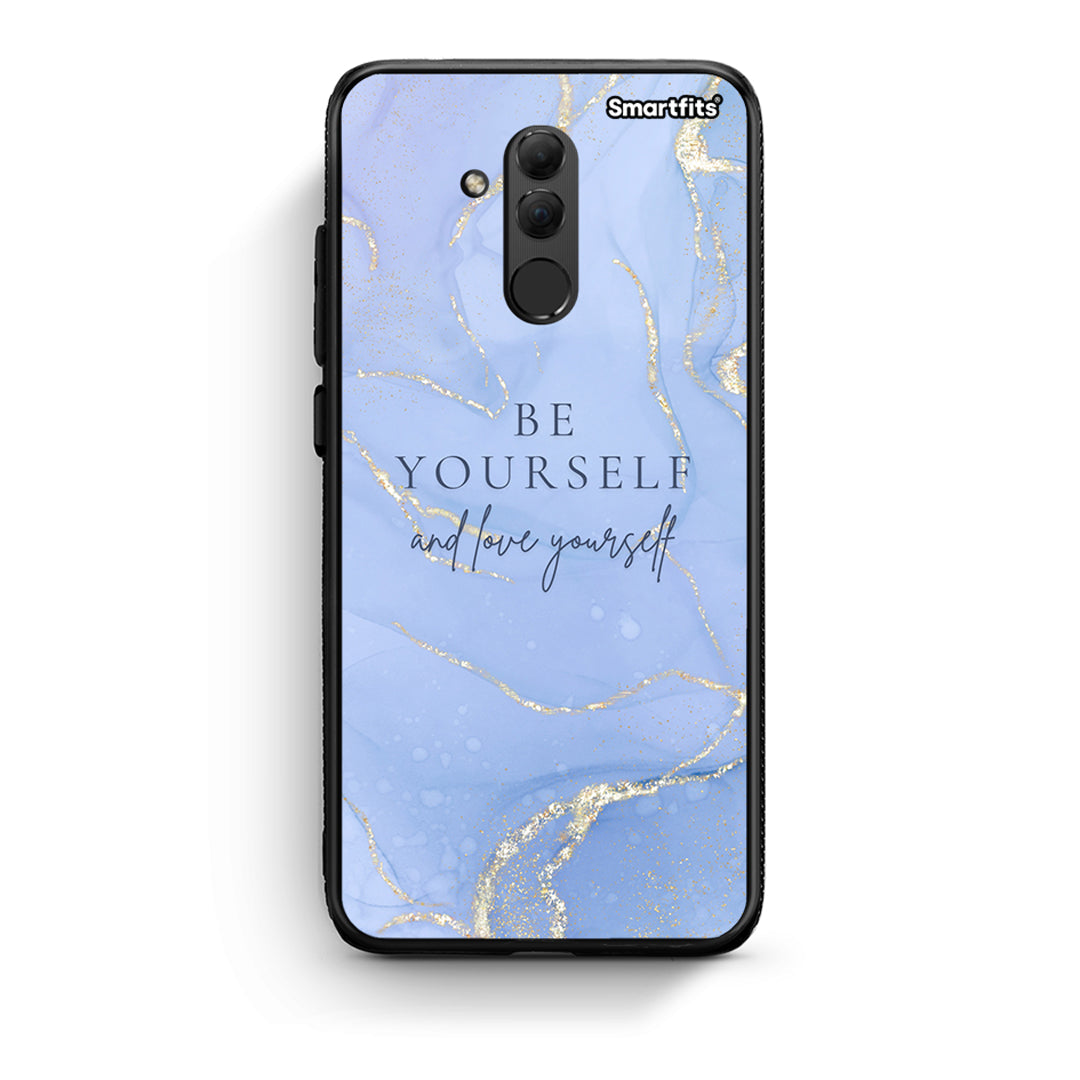 Huawei Mate 20 Lite Be Yourself θήκη από τη Smartfits με σχέδιο στο πίσω μέρος και μαύρο περίβλημα | Smartphone case with colorful back and black bezels by Smartfits