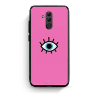 Thumbnail for Huawei Mate 20 Lite Blue Eye Pink θήκη από τη Smartfits με σχέδιο στο πίσω μέρος και μαύρο περίβλημα | Smartphone case with colorful back and black bezels by Smartfits