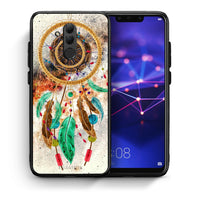 Thumbnail for Θήκη Huawei Mate 20 Lite DreamCatcher Boho από τη Smartfits με σχέδιο στο πίσω μέρος και μαύρο περίβλημα | Huawei Mate 20 Lite DreamCatcher Boho case with colorful back and black bezels