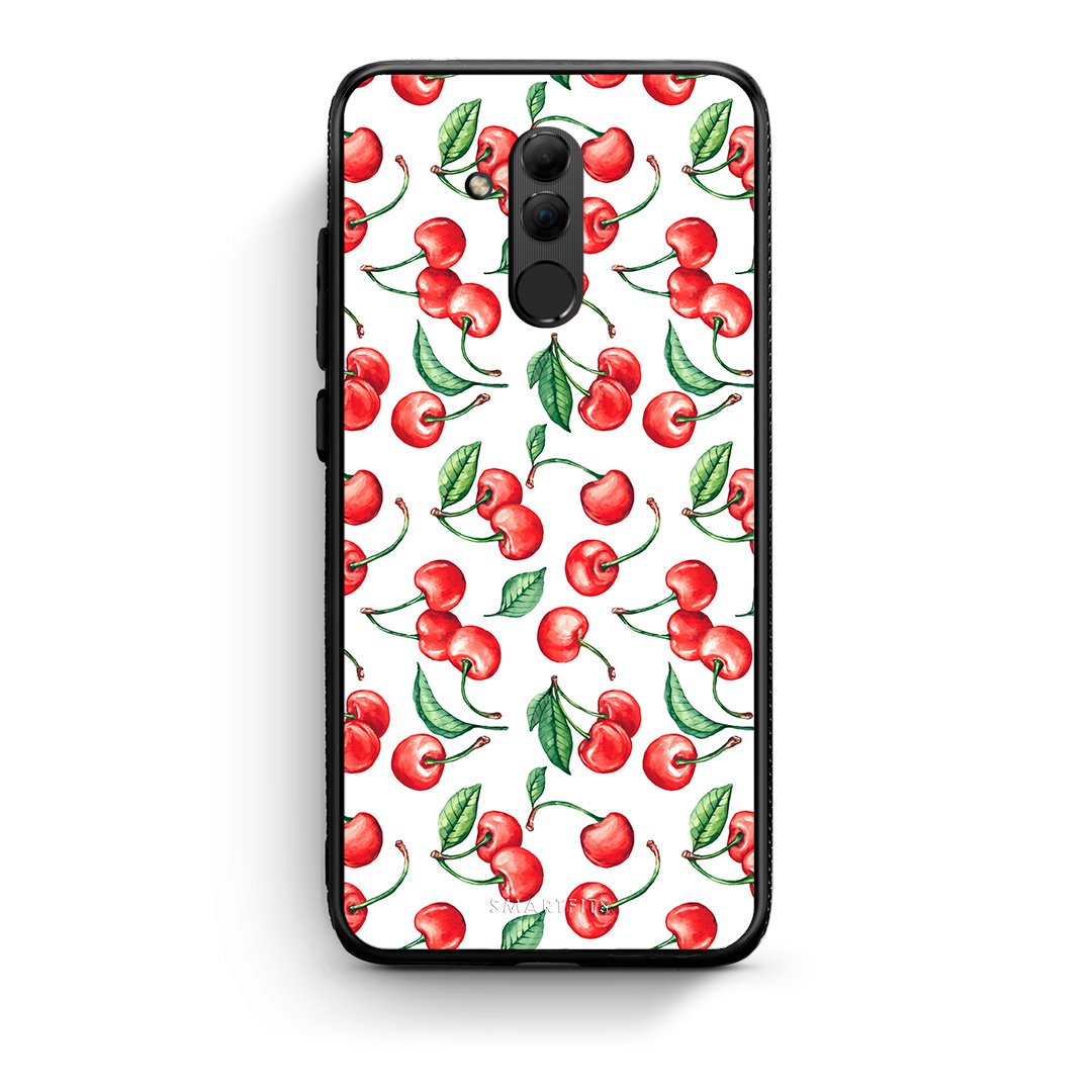 Huawei Mate 20 Lite Cherry Summer θήκη από τη Smartfits με σχέδιο στο πίσω μέρος και μαύρο περίβλημα | Smartphone case with colorful back and black bezels by Smartfits