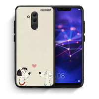 Thumbnail for Θήκη Huawei Mate 20 Lite Dalmatians Love από τη Smartfits με σχέδιο στο πίσω μέρος και μαύρο περίβλημα | Huawei Mate 20 Lite Dalmatians Love case with colorful back and black bezels