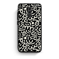 Thumbnail for Huawei Mate 20 Lite Doodle Art Θήκη από τη Smartfits με σχέδιο στο πίσω μέρος και μαύρο περίβλημα | Smartphone case with colorful back and black bezels by Smartfits