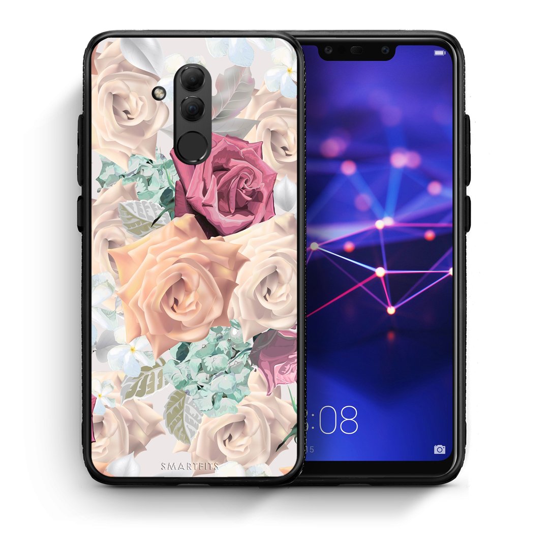 Θήκη Huawei Mate 20 Lite Bouquet Floral από τη Smartfits με σχέδιο στο πίσω μέρος και μαύρο περίβλημα | Huawei Mate 20 Lite Bouquet Floral case with colorful back and black bezels