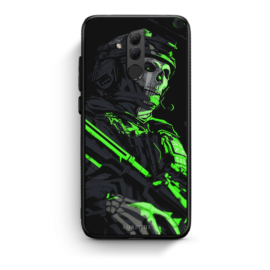 Huawei Mate 20 Lite Green Soldier Θήκη Αγίου Βαλεντίνου από τη Smartfits με σχέδιο στο πίσω μέρος και μαύρο περίβλημα | Smartphone case with colorful back and black bezels by Smartfits