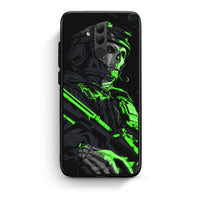 Thumbnail for Huawei Mate 20 Lite Green Soldier Θήκη Αγίου Βαλεντίνου από τη Smartfits με σχέδιο στο πίσω μέρος και μαύρο περίβλημα | Smartphone case with colorful back and black bezels by Smartfits