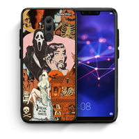 Thumbnail for Θήκη Huawei Mate 20 Lite Halloween Collage από τη Smartfits με σχέδιο στο πίσω μέρος και μαύρο περίβλημα | Huawei Mate 20 Lite Halloween Collage case with colorful back and black bezels