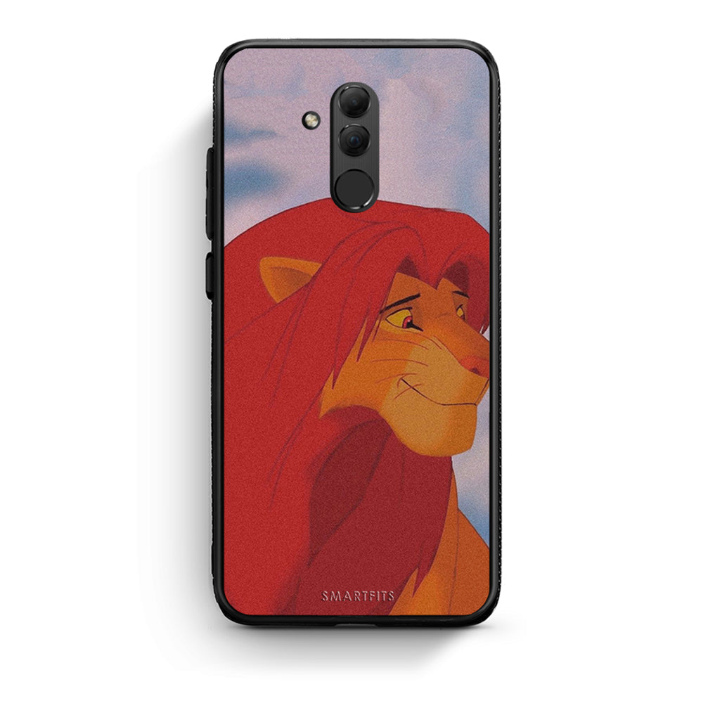 Huawei Mate 20 Lite Lion Love 1 Θήκη Αγίου Βαλεντίνου από τη Smartfits με σχέδιο στο πίσω μέρος και μαύρο περίβλημα | Smartphone case with colorful back and black bezels by Smartfits