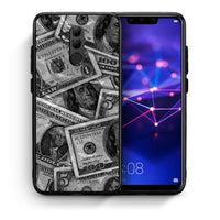 Thumbnail for Θήκη Huawei Mate 20 Lite Money Dollars από τη Smartfits με σχέδιο στο πίσω μέρος και μαύρο περίβλημα | Huawei Mate 20 Lite Money Dollars case with colorful back and black bezels